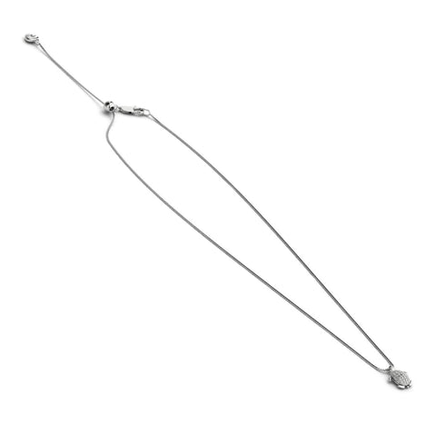 Tortuga | 925 Sterling Silber | Halskette mit Meeresschildkröte-Unendlichkeitsverschluss
